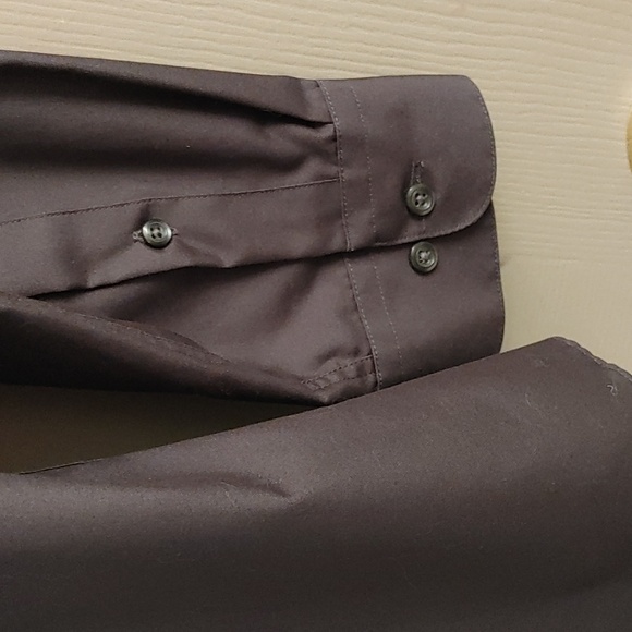 Pronto-Uomo Non Iron Gray Slim Fit Dress Shirt 32/33 - Picture 9 of 11